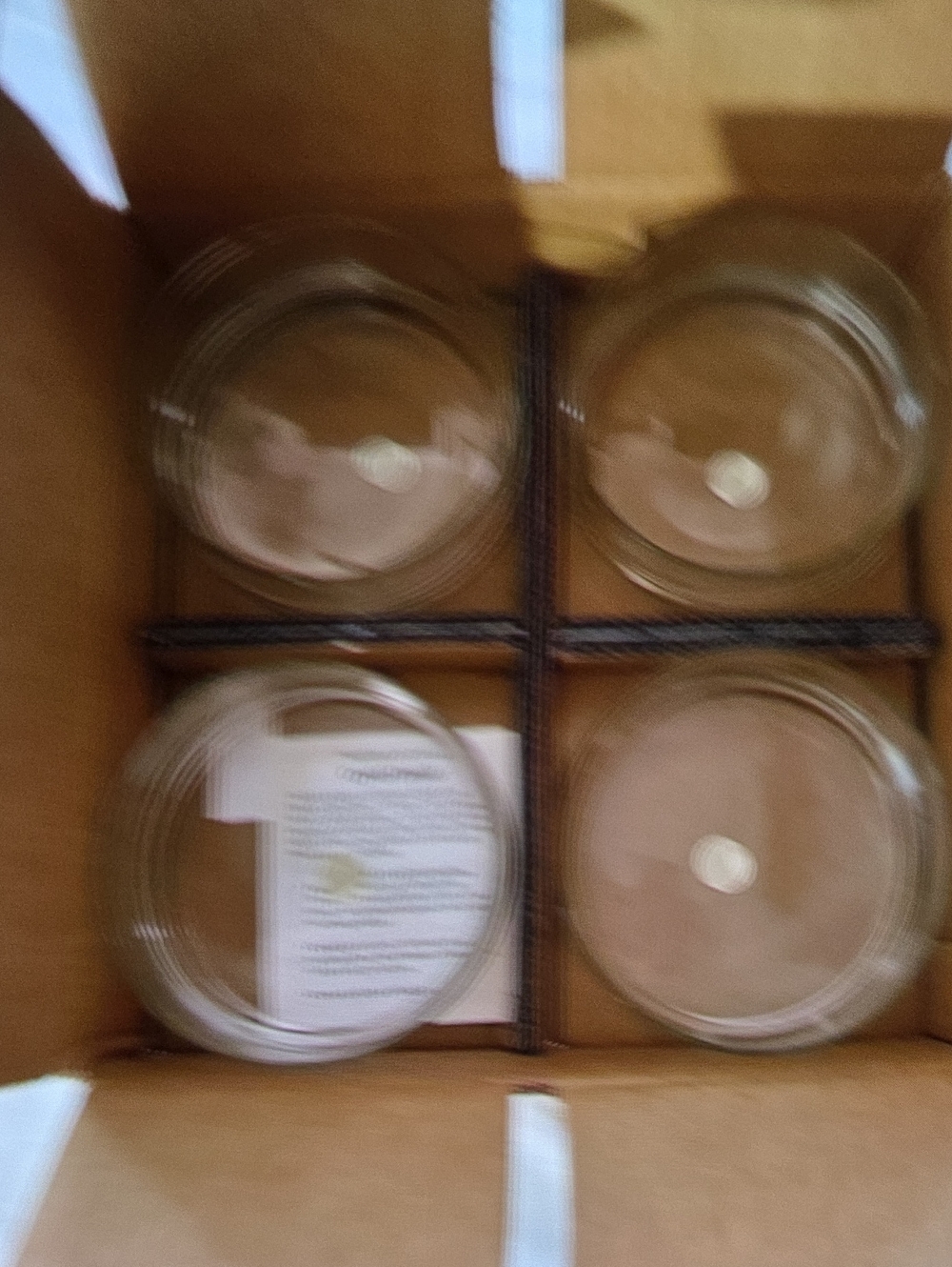 Clear Glass Salad Bowls - 4 Pack
